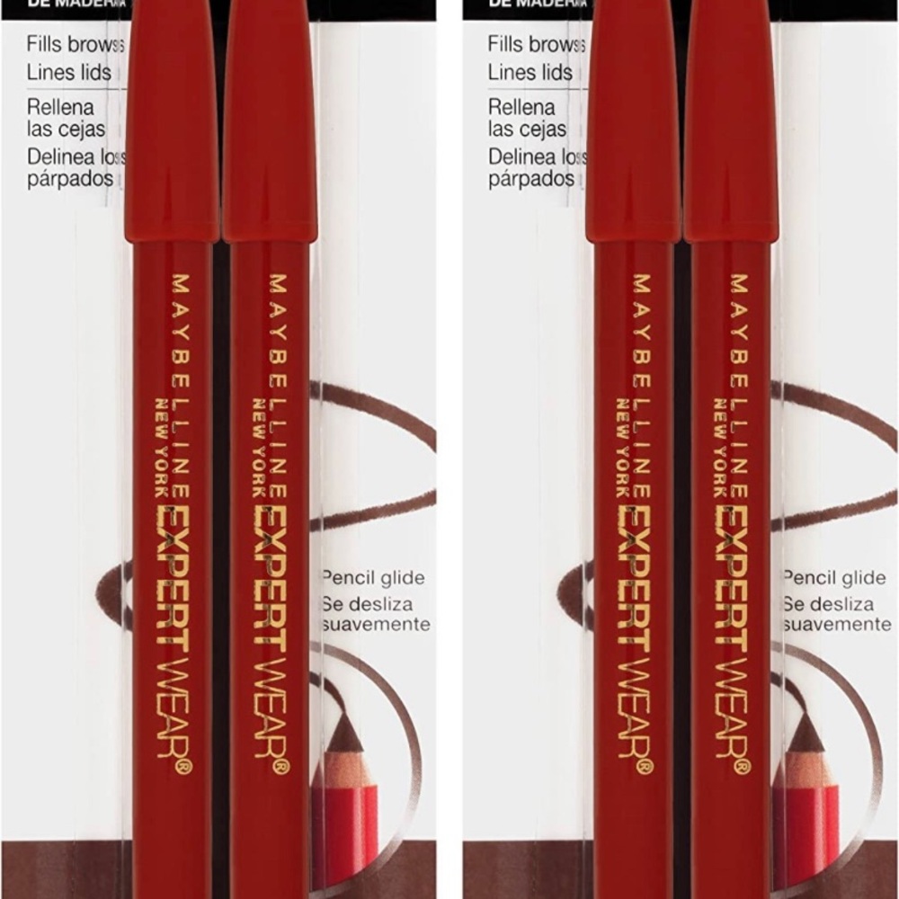 Maybelline New York Expert Wear Twin Brow & Eye Pencils Makeup, Dark Brown